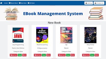 Ebook Management System Java Web Project || Advance Java Web Project Using Servlet, JSP & MySql
