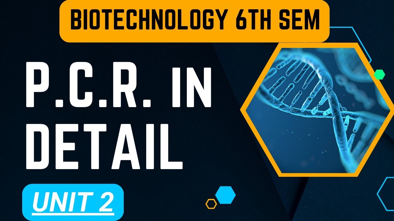 PCR(Polymerase Chain Reaction) Explained in Detail ||Unit-2|| P ...