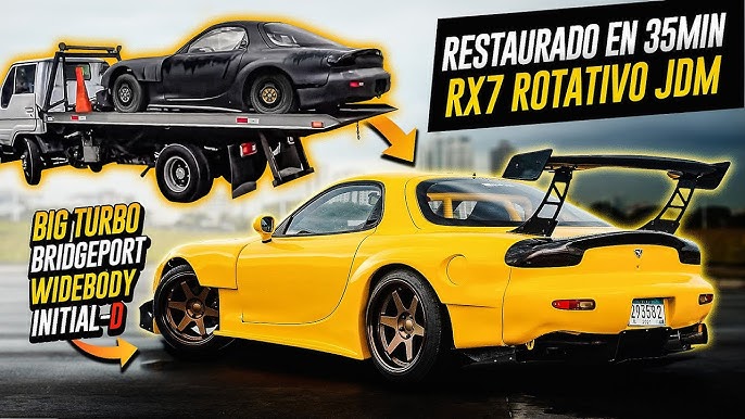 dOBROMOb domob mazda rx-7 fd3s yellow - initial-d 25-th