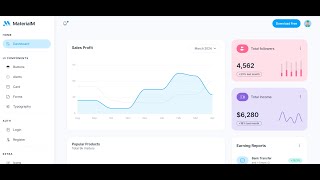MaterialM Admin Dashboard Template