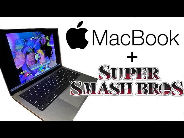 Playing Super Smash Bros Brawl on the M1 MacBook Pro 14 in 1440p