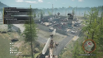 Ghost Recon Breakpoint Use Combat Helicopter Defeat Sniper Tower Enemies Fen Bog Testing Zone