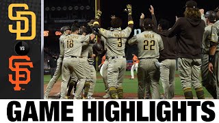 Trent Grisham hits walk-off homer in Padres' 6-5 win | Padres-Giants Game 2 Highlights 9\/25\/20