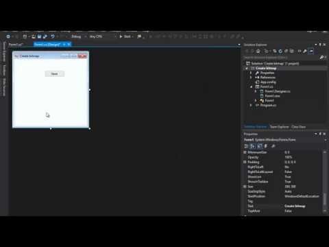 [Visual C#] Create bitmap