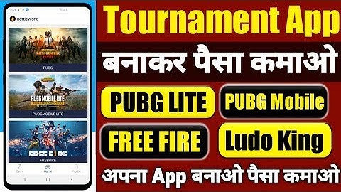 Multi Games Tournaments App Source Code | Android Studio