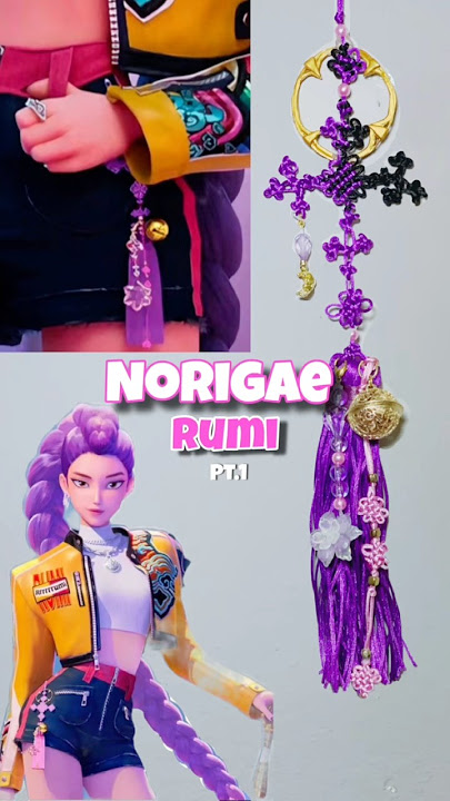Video largo 👆#kpopdemonhunters#huntrix #rumi #knot #norigae #diy#kpopdemonhuntersfanart #tutorial
