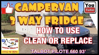 Fridge 3 Way Campervan. Fridge. Replace/Clean Check. #vanlife #talbotexpress