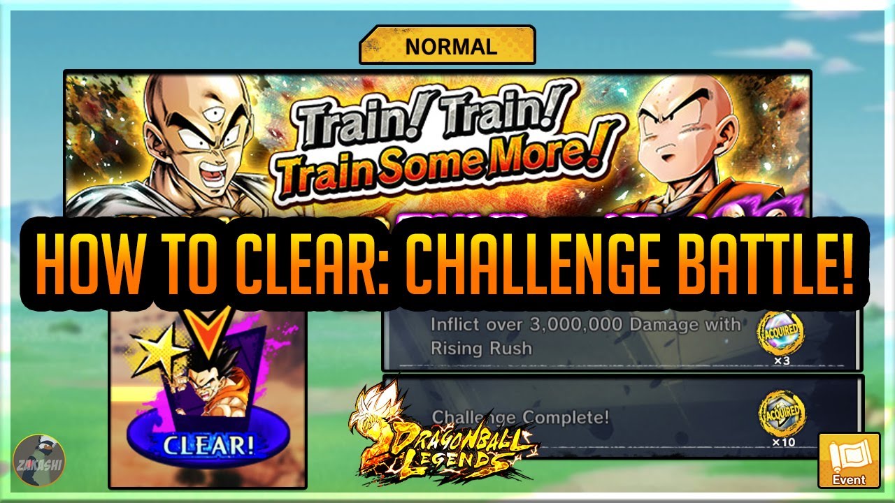 HOW TO FULLY CLEAR 'Train! Train! Train Some More! CHALLENGE BATTLE! | DragonBall Legends | Tutorial