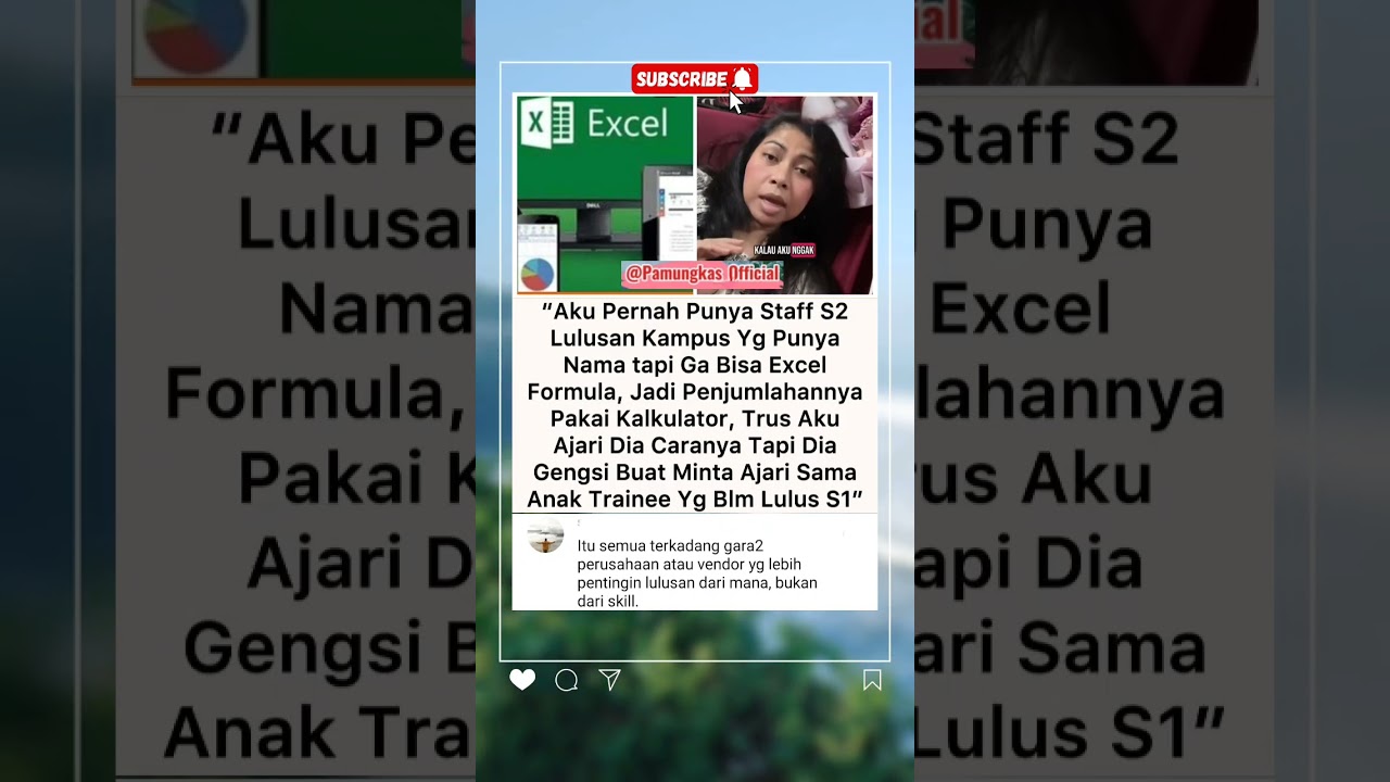 "Lulusan S2 Gengsi Belajar Excel dari Anak Magang, Kenapa?" 