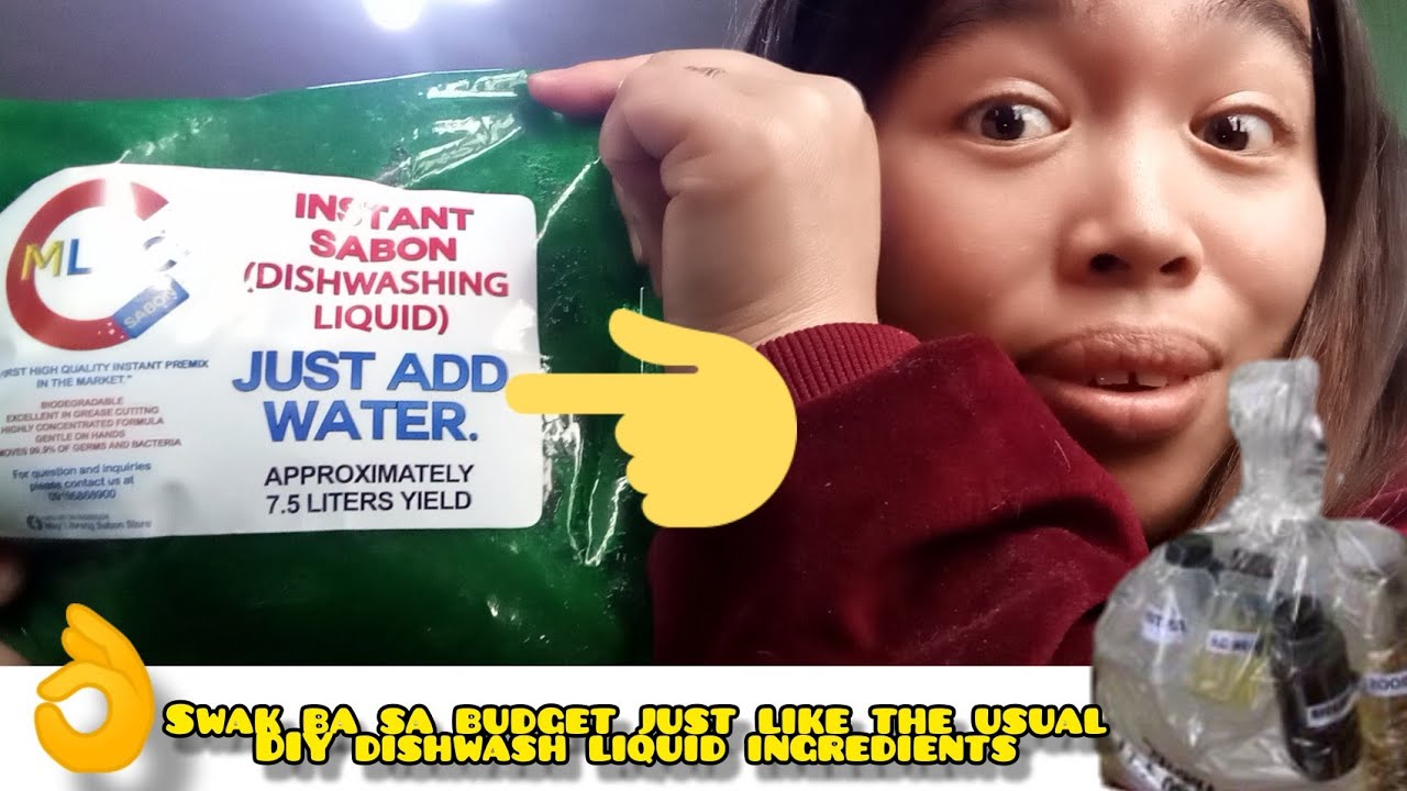 DIY Dishwashing liquid just add water only no need kit, for business or home use by MLSC YouTube