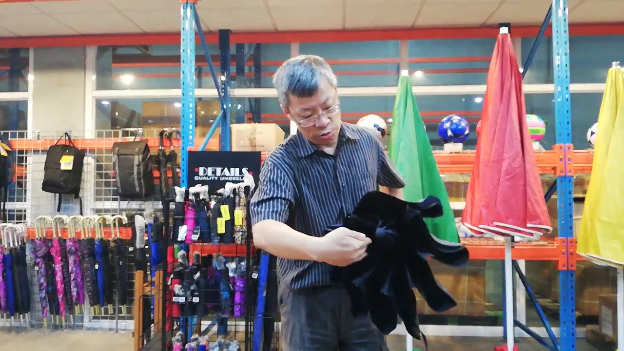 Reversed auto open umbrella