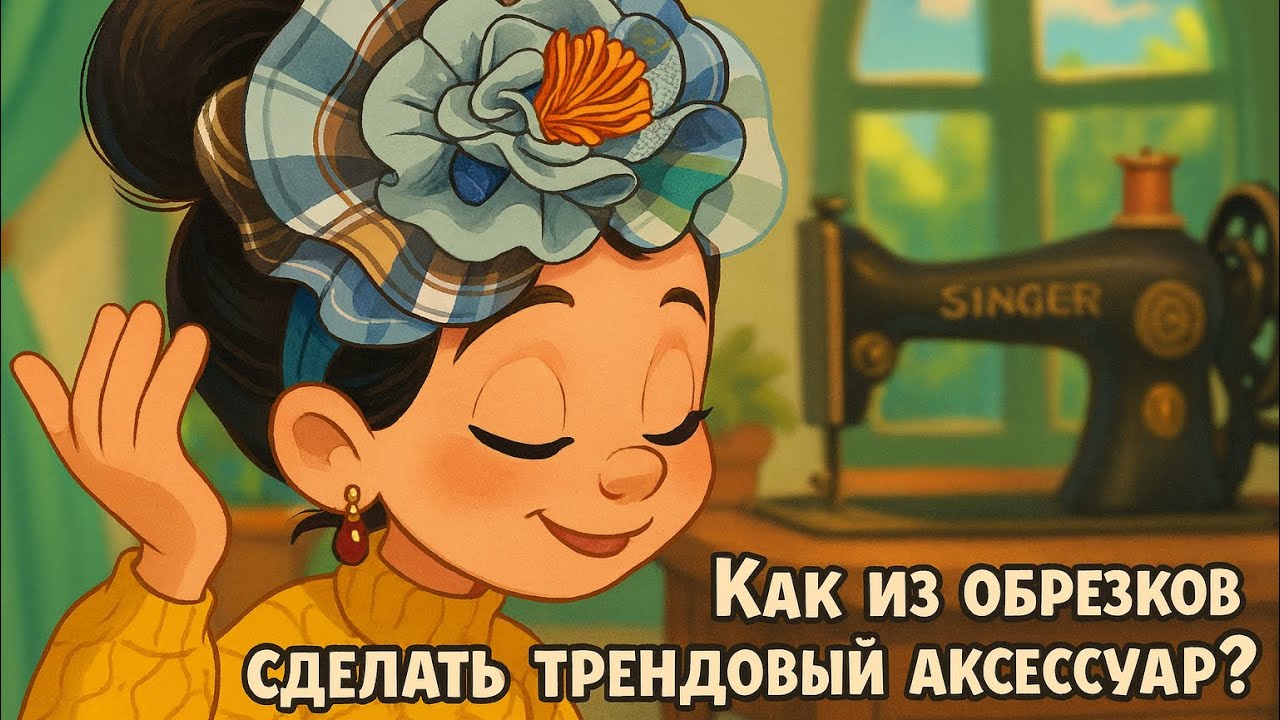 Обруч из обрезков ткани. Из мусора — в тренд! ♻️ Быстро, красиво, без выкройки