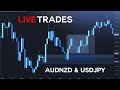 LIVE TRADES AUDNZD &amp; USDJPY - 2 TRADES 2 STRATEGIES - LONDON SESSION