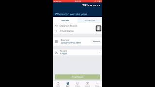 Amtrak App Review using VoiceOver Accessibility) screenshot 1