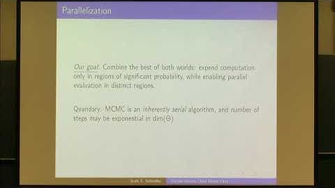Scott Schmidler | Parallel Markov Chain Monte Carlo
