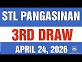 STL PANGASINAN RESULT TODAY 3RD DRAW APRIL 24, 2026  8:45PM | FRIDAY   