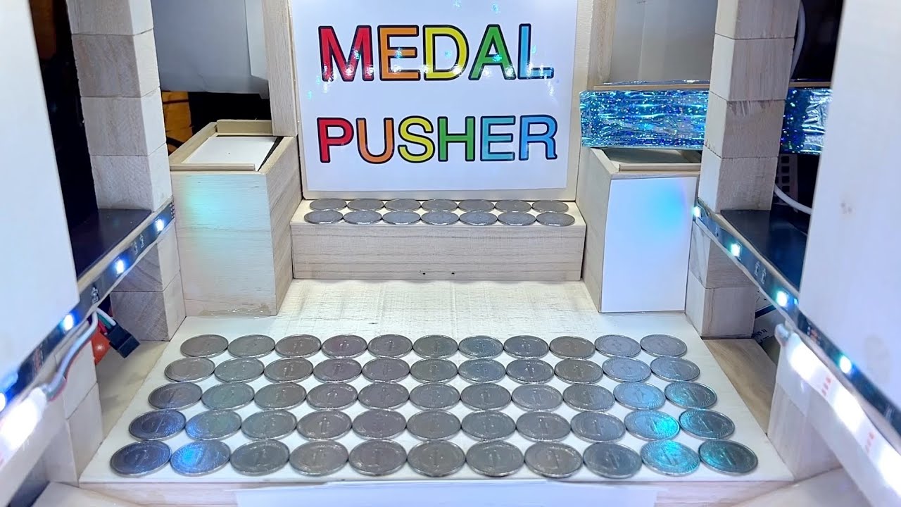 エッジ付き】自作メダルゲーム メダルプッシャー 通常プレイ動画 - YouTube