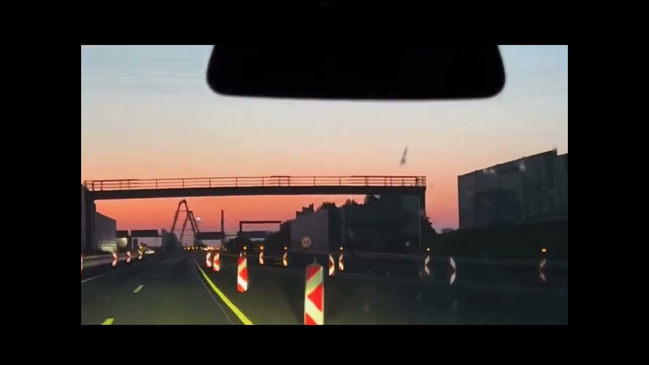 A1 Leverkusen Rheinbrücke Durchfahrt