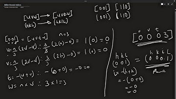 Conversion from 3 to 4-index system - Miller Bravais Indices