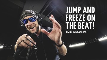 Jump and freeze on the beat (using a 176-cameras bullet-time array)
