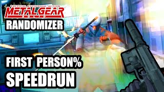 MGS1 Item Randomizer First Person% Speedrun (Highlights)