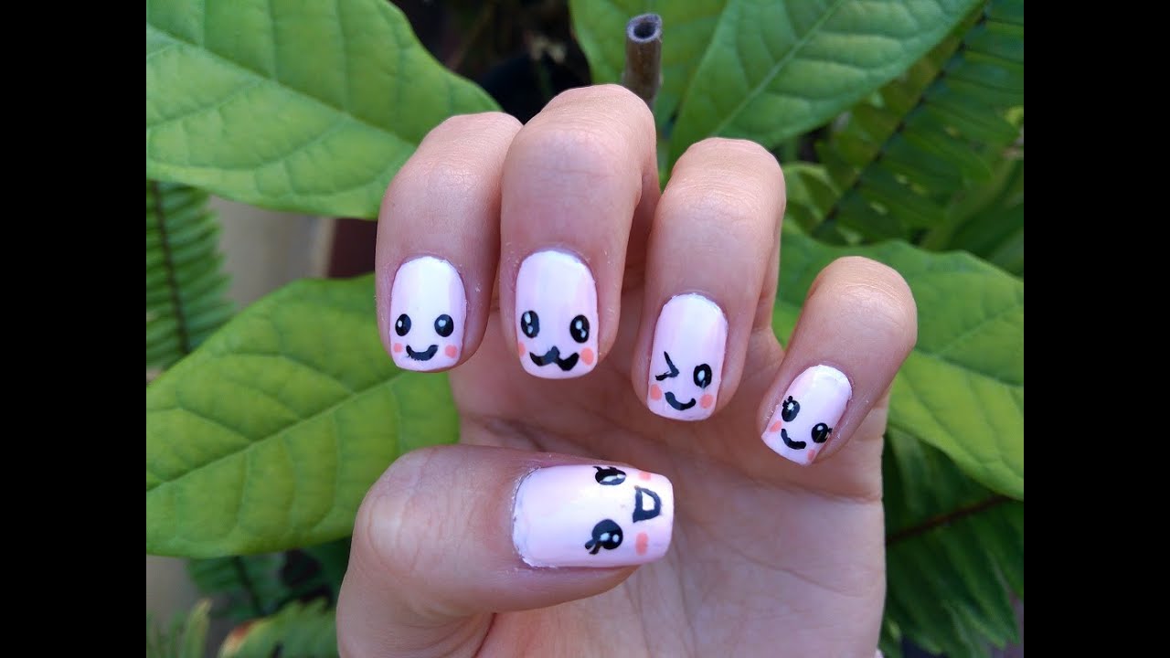 NAILS ART, EMOJI KAWAII!! Little things - YouTube