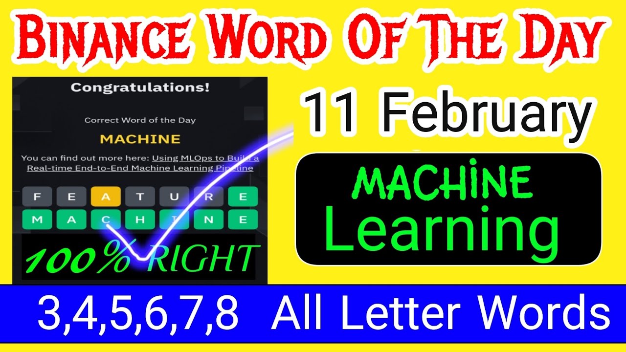 Binance Word Of The Day | Machine Learning Theme | Crypto Wodl Answers ...