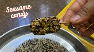 Mango sesame candy | आम तिल टॉफ़ी | Chalo Dosto Kitchen Mein aur banao Mango Sesame Candy  