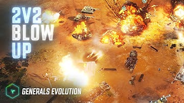 GLA and China 2v2 on Fallen Empire - Generals Evolution