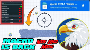 Agar.io Macro Back New Trick *NEW MACRO MOD MENU*(AGARIO MOBILE)