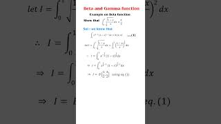 Beta and gamma function | Example 2 of Beta function #mathematics #maths #engineering #bsc