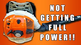 Stihl BR600 Leaf Blower Not Getting Full Power? Easy $0 Fix