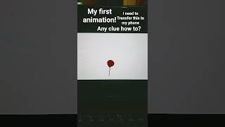 my first animation, I need to transfer this to my phone and clue how to? #textmode #spritekit