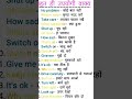 Daily Use English Sentences with Hindi |Part by part |English SpeakingPractice#shorts#english