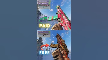 "PAID vs FREE" - AK 117 Assault Rifle in codm | Call Of Duty Mobile