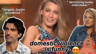 blake lively casually bullying all her co-stars for almost two minutes