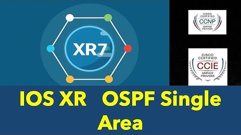 Cisco IOS-XR OSPF Single Area