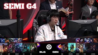 BLG vs GEN - Game 4 | Semi Final LoL MSI 2024 Main Stage | Bilibili Gaming vs Gen.G G4 full game