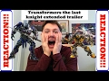 TRANSFORMERS 5 the last knight extended super bowl spot REACTION!!
