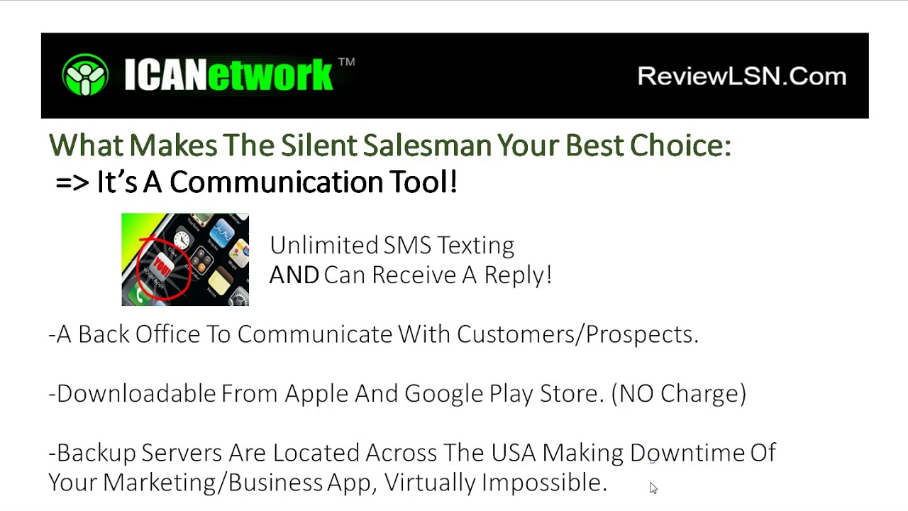 The Silent Salesman Marketing App
