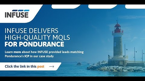 How Pondurance Generated High-Quality B2B Demand | INFUSE Delivers High-Quality MQLs for Pondurance