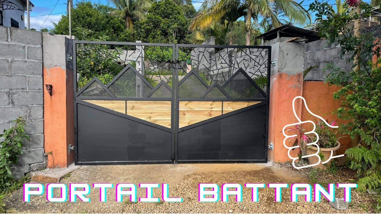 COMMENT FABRIQUER UN PORTAIL DOUBLE BATTANT