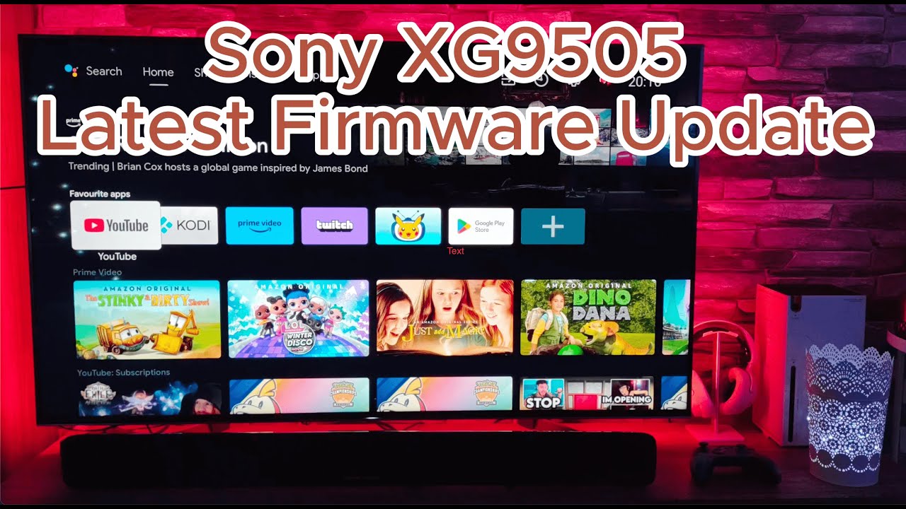 Sony XG9505 Latest Firmware Update v6.6053 YouTube