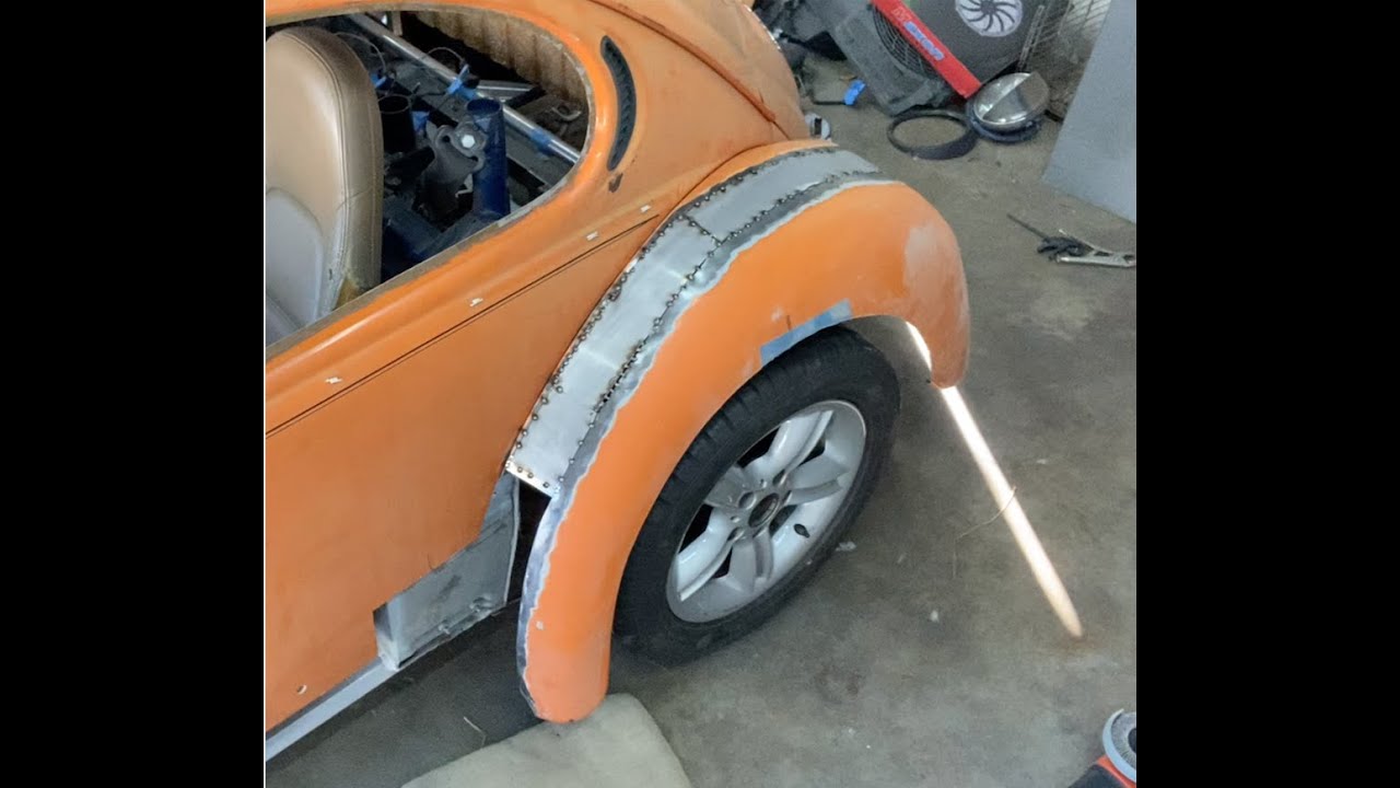 The Mutt Ep41. BMW Z3 VW Bug body swap. Radiator fitment & fender