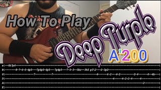 DEEP PURPLE - A'200 - GUITAR LESSON WITH TABS