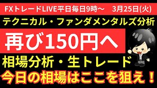 【FXトレードライブ配信中】ドル円再び150円台へ。このままさらに円安加速するのか