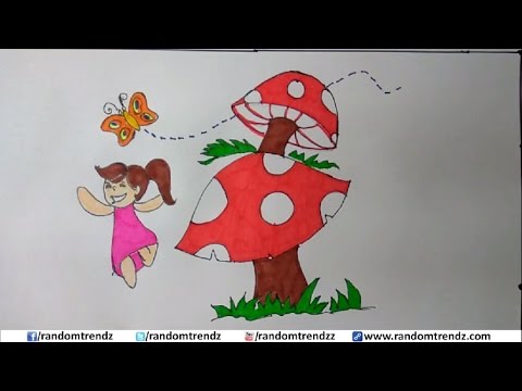 10+ Best For Cartoon Cute Mushroom Drawing | The Quiet Country House