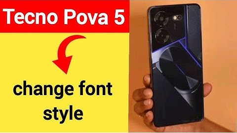 How to change font style, Tecno Pova 5 me font style change kaise karen