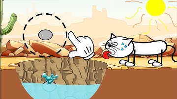 Hello Cats - Help The Cat Drink Water - Gameplay Walkthrough PART 1 Level 1 - 50