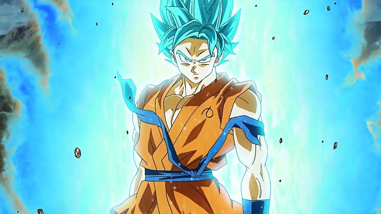 Goku primera vez super saiyan blue